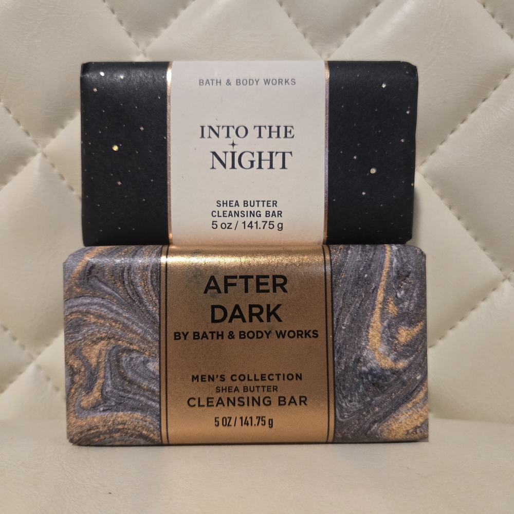 His & Her After Dark & Into The Night ~ Shea Butter Bar Soap ~ Bath & Body Works